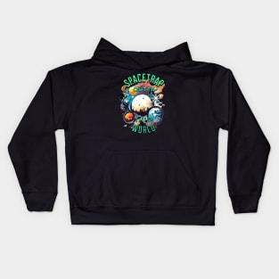 Spacetrap Out of this WORLD designs. Kids Hoodie